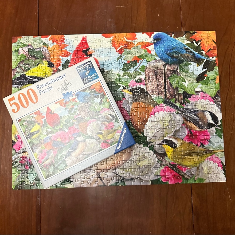 Ravensburger Garden Birds 500-Piece Jigsaw Puzzle